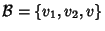 ${\cal B}=\{v_1,v_2,v\}$