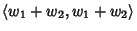 $\langle w_1+w_2,w_1+w_2\rangle$