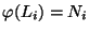 $\varphi(L_i)=N_i$