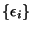 $\{\epsilon_i\}$