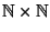 $\mathbb N\times \mathbb N$