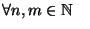 $\forall n,m\in \mathbb N\quad$