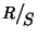 $R\big/\mathchoice
{{}_{\!\displaystyle {}S}}
{{}_{\!\textstyle {}S}}
{{}_{\!\scriptstyle {}S}}
{{}_{\!\scriptscriptstyle {}S}}$