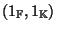 $(1_\mathbb{F},1_\mathbb{K})$