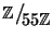 $\mathbb{Z}\big/\mathchoice
{{}_{\!\displaystyle {}55\mathbb{Z}}}
{{}_{\!\text...
...{}_{\!\scriptstyle {}55\mathbb{Z}}}
{{}_{\!\scriptscriptstyle {}55\mathbb{Z}}}$