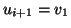 $u_{i+1}=v_1$