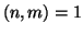 $ (n,m)=1$