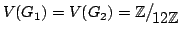 $ V(G_1)=V(G_2) = \mathbb{Z}\big/\mathchoice
{{}_{\!\displaystyle {}12\mathbb{Z}...
...{{}_{\!\scriptstyle {}12\mathbb{Z}}}
{{}_{\!\scriptscriptstyle {}12\mathbb{Z}}}$