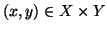 $ (x,y)\in X\times Y$