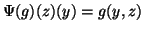 $\displaystyle \Psi(g)(z)(y) = g(y,z)
$