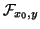 $ \mathcal{F}_{x_0,y}$