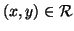 $ (x,y)\in {\cal R}$